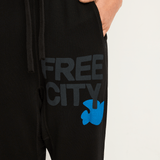 FREECITY Superfluff Pocket Lux Sweatpant - Superblack Blue