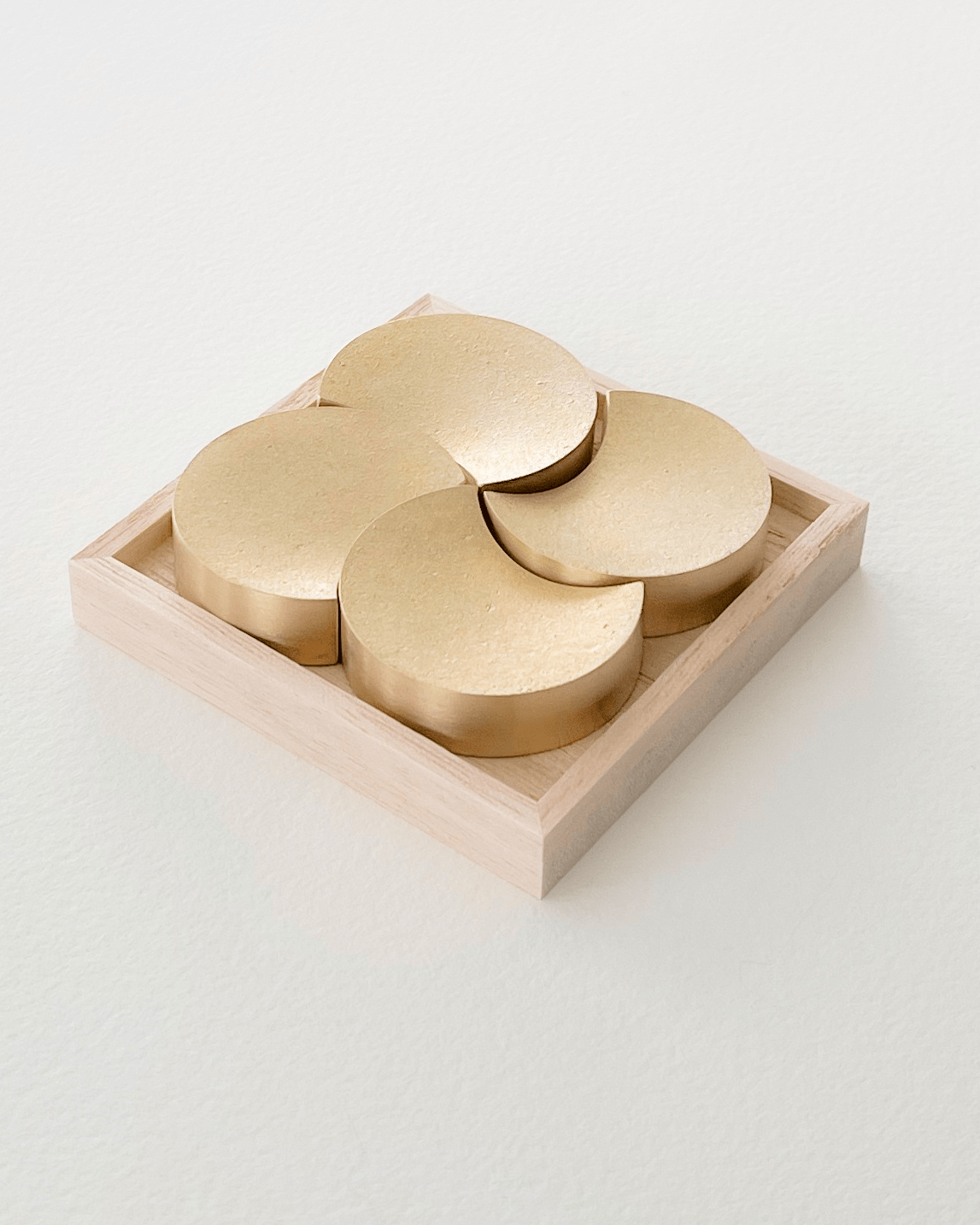 Futagami Brass Chopstick Rest Set - Moon
