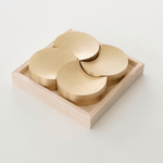 Futagami Brass Chopstick Rest Set - Moon