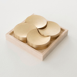 Futagami Brass Chopstick Rest Set - Moon