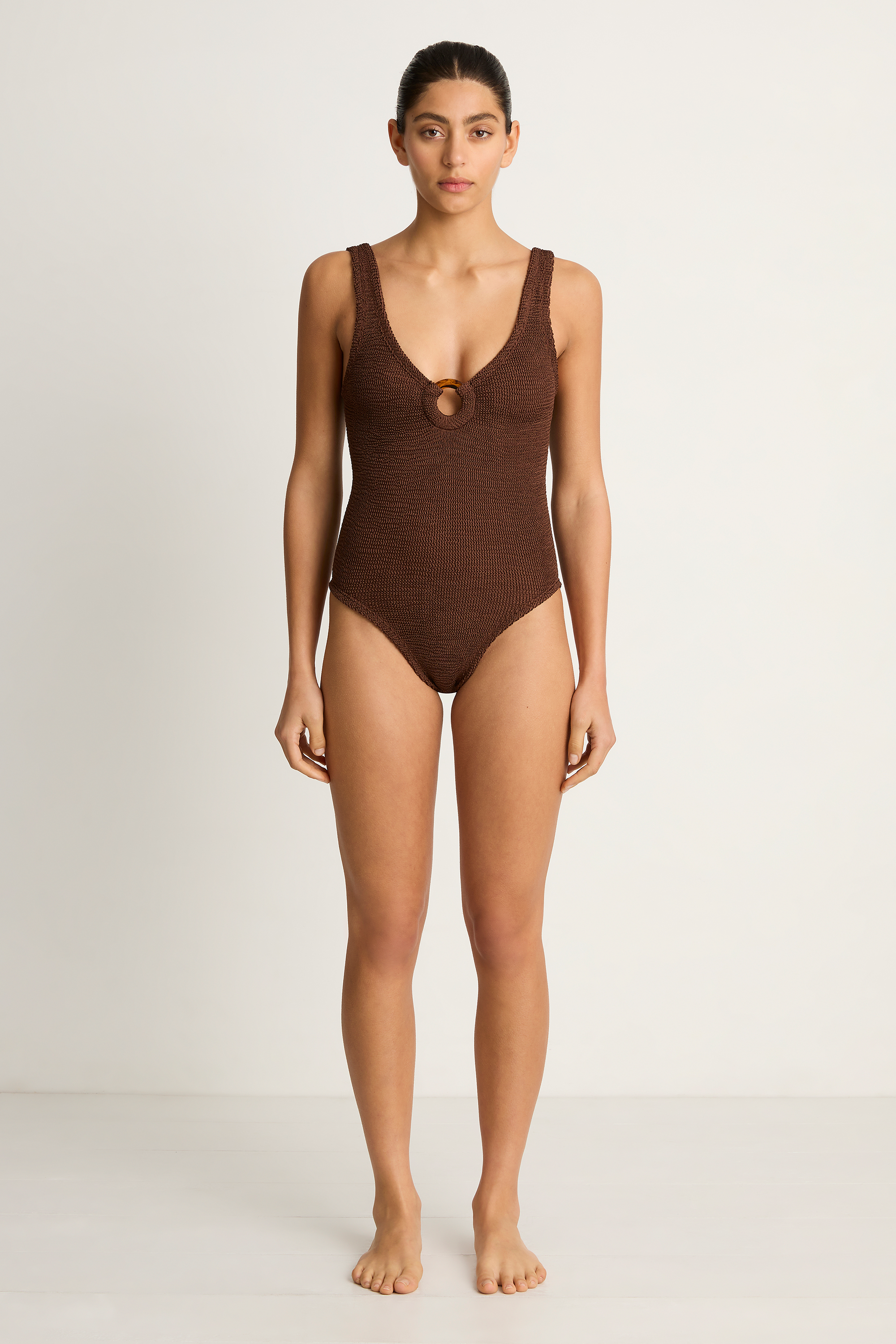 Hunza G Celine One Piece - Metallic Chocolate