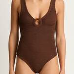 Hunza G Celine One Piece - Metallic Chocolate