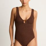 Hunza G Celine One Piece - Metallic Chocolate