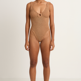 Hunza G Celine One Piece - Metallic Cocoa