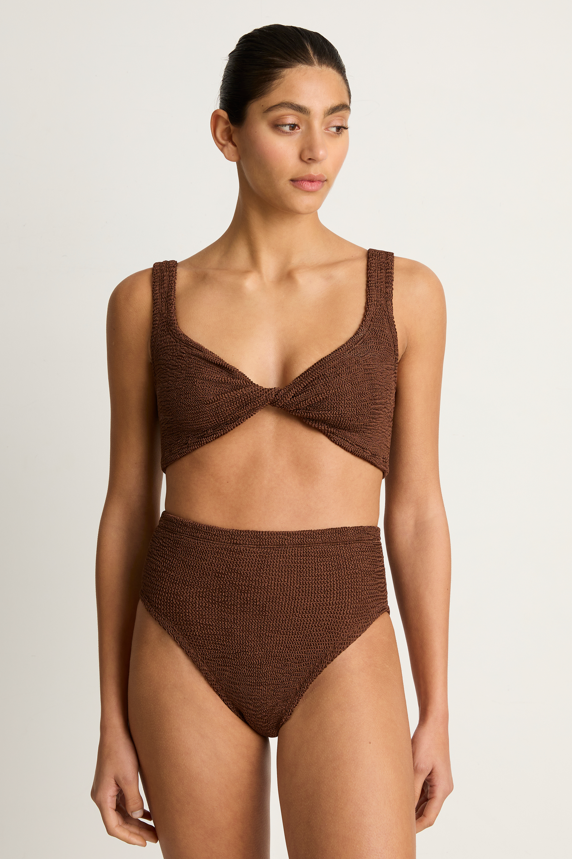 Hunza G Jamie Bikini - Metallic Chocolate