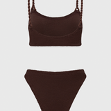 Hunza G Phoebe Bikini - Metallic Chocolate