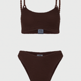 Hunza G Phoebe Bikini - Metallic Chocolate