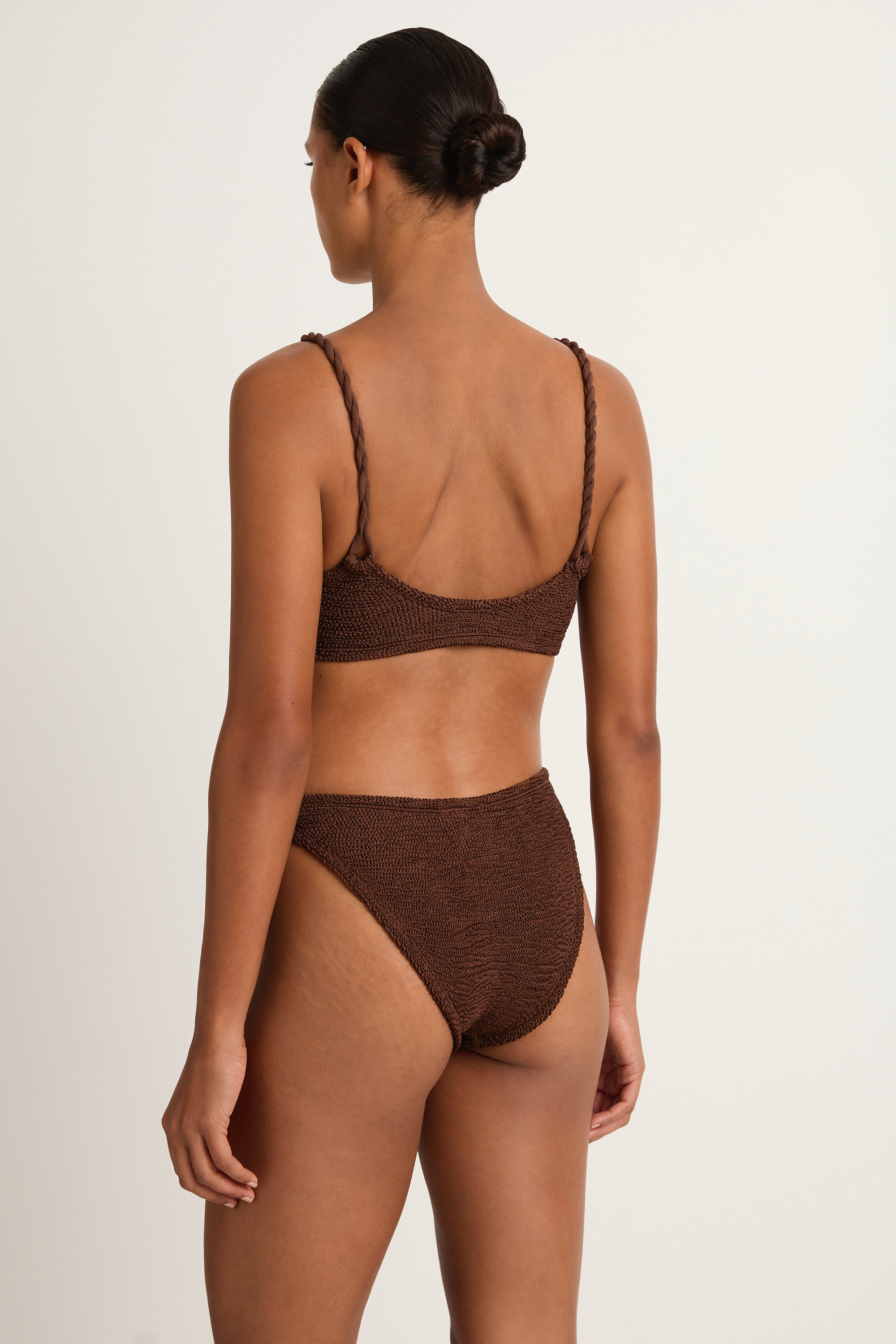 Hunza G Phoebe Bikini - Metallic Chocolate