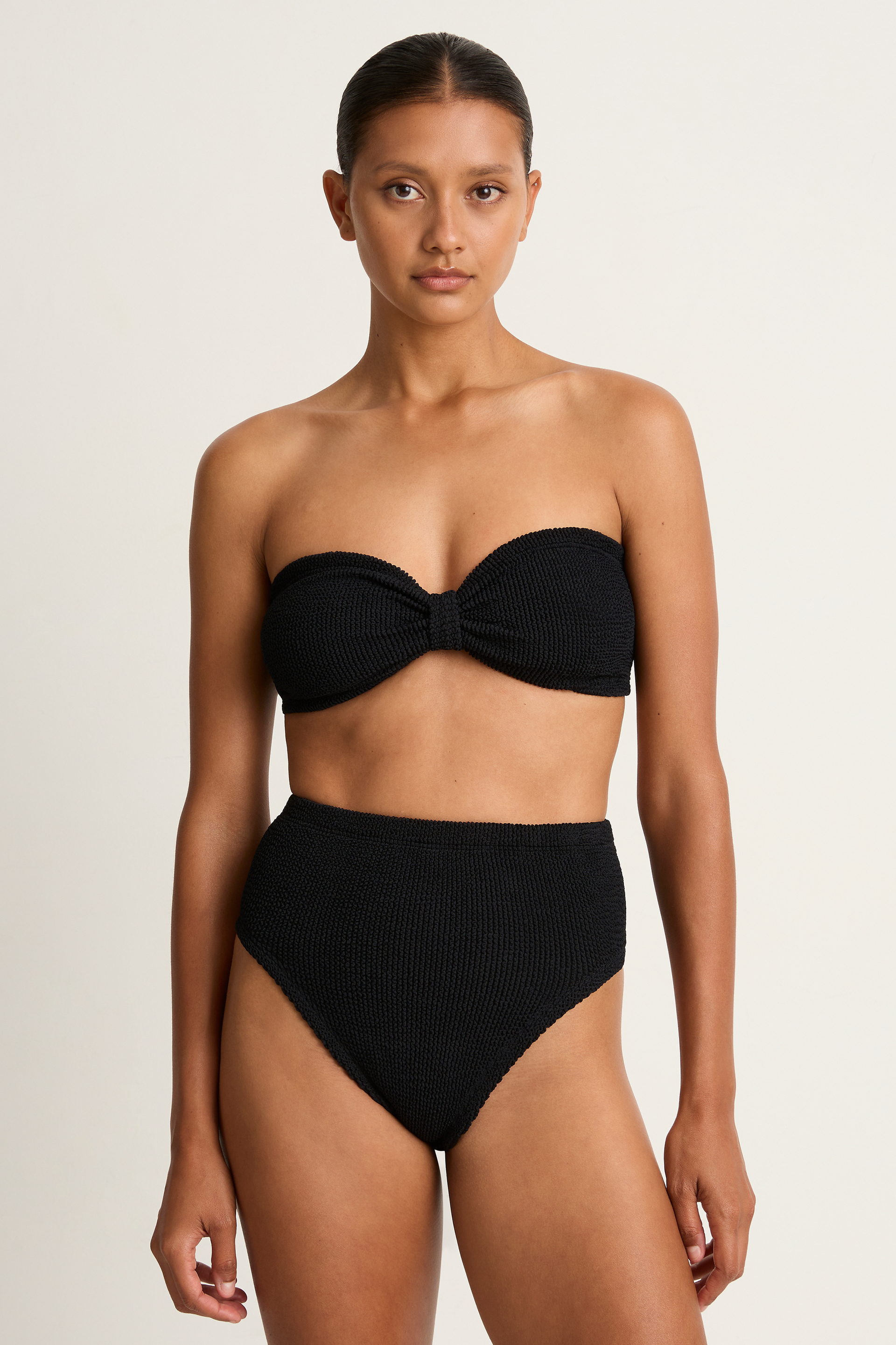 ビキニ HUNZA G Women Swimsuit 92012 SALANACR 90404 Black hunza-g-ruby-bikini-black-1.