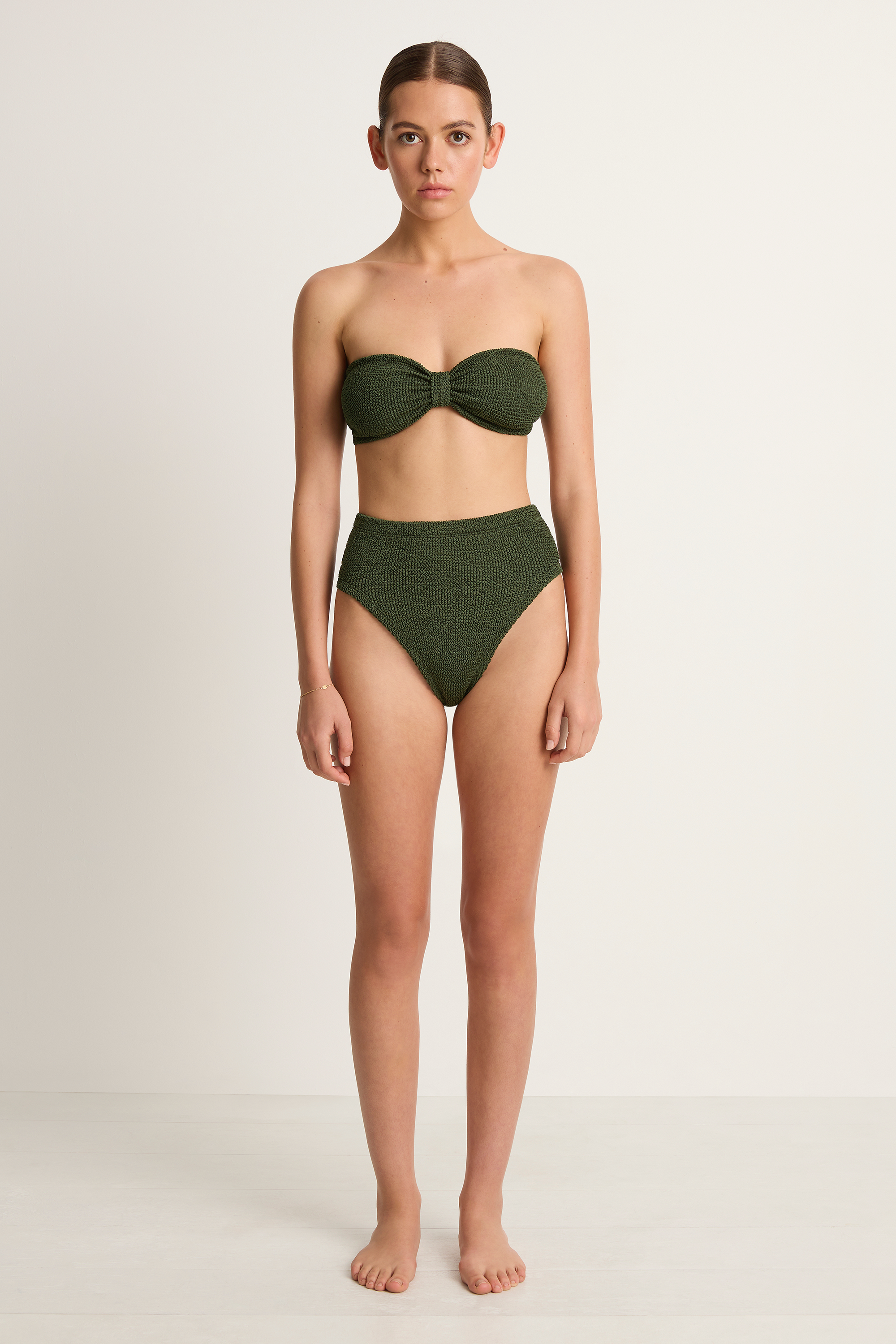 Hunza G Ruby Bikini - Metallic Khaki