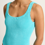 Hunza G Square Neck One Piece - Aqua