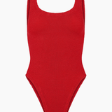 Hunza G Square Neck One Piece - Red