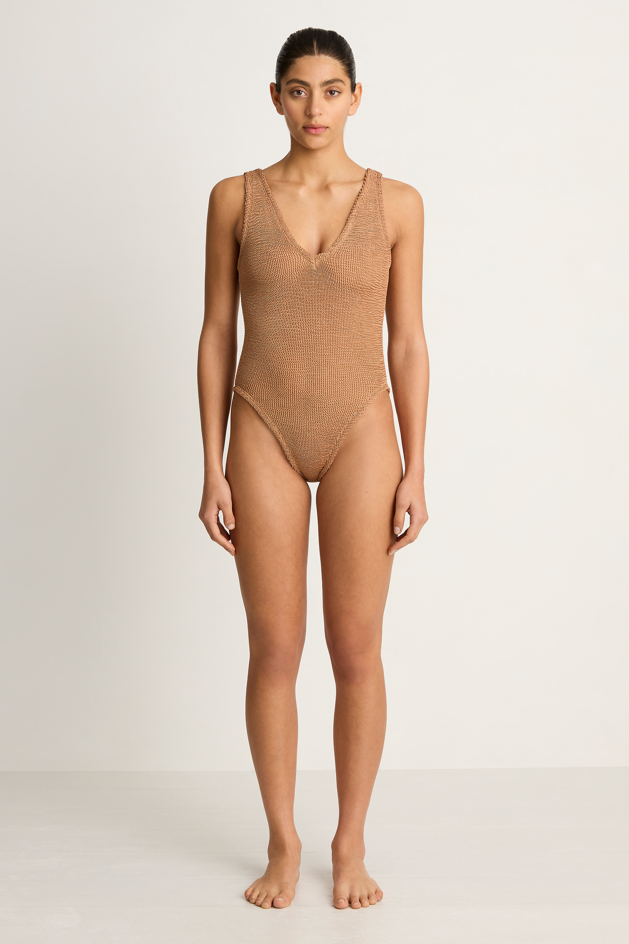 Hunza G Sadie One Piece - Metallic Cocoa