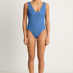 Hunza G Sadie One Piece - Metallic Denim