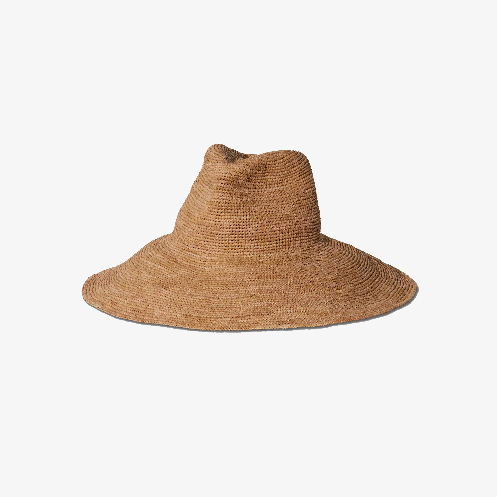 Waverly raffia straw hat on a white background