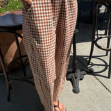 Le Bon Shoppe Arc Pants - Cinnamon Gingham