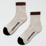 Le Bon Shoppe Color Block Girlfriend Socks - Black Coffee