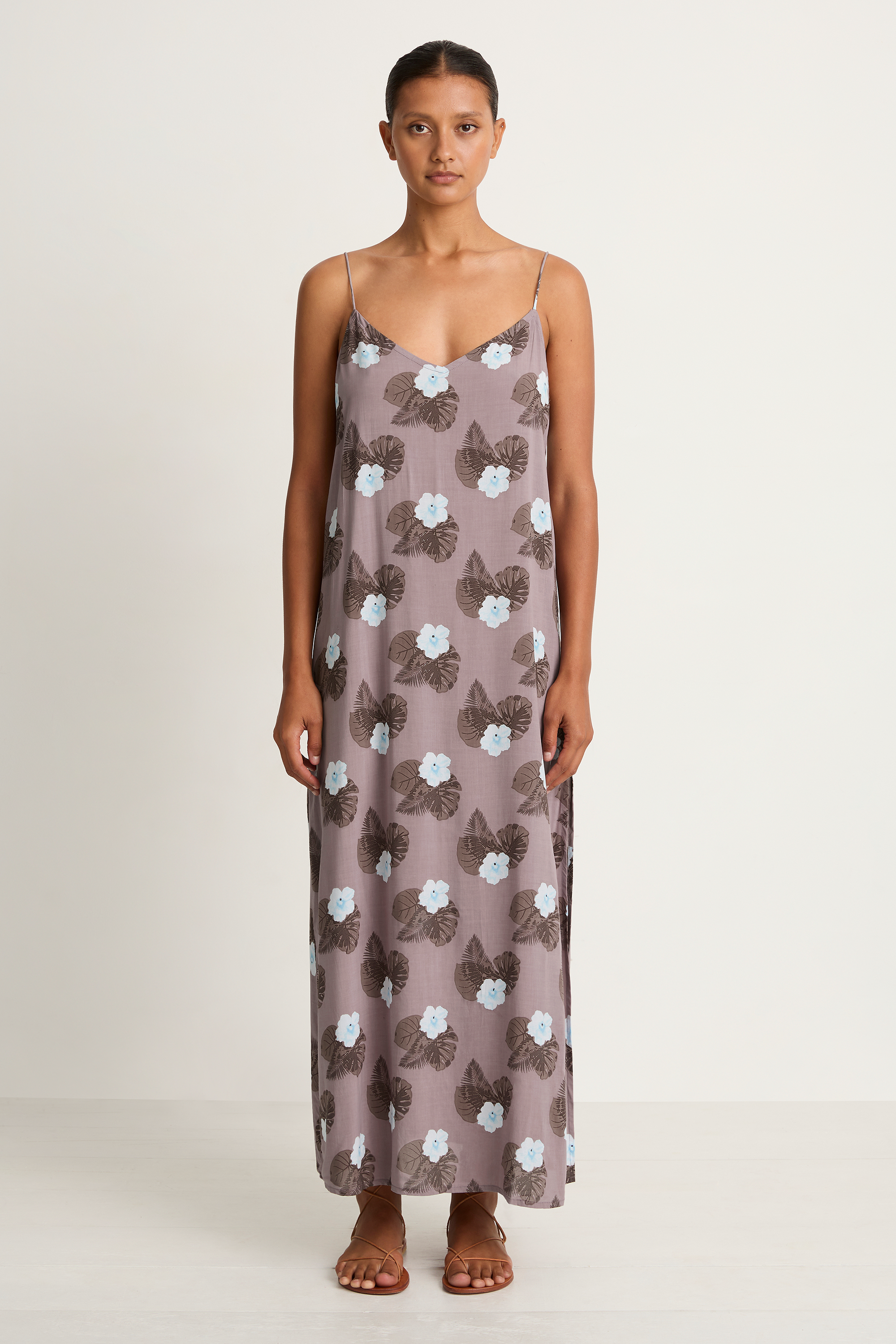 Mai Aria Maxi Dress - Blue Hibiscus