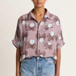 Mai Dylan Top - Blue Hibiscus