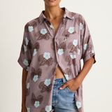 Mai Dylan Top - Blue Hibiscus