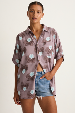 Mai Dylan Top - Blue Hibiscus