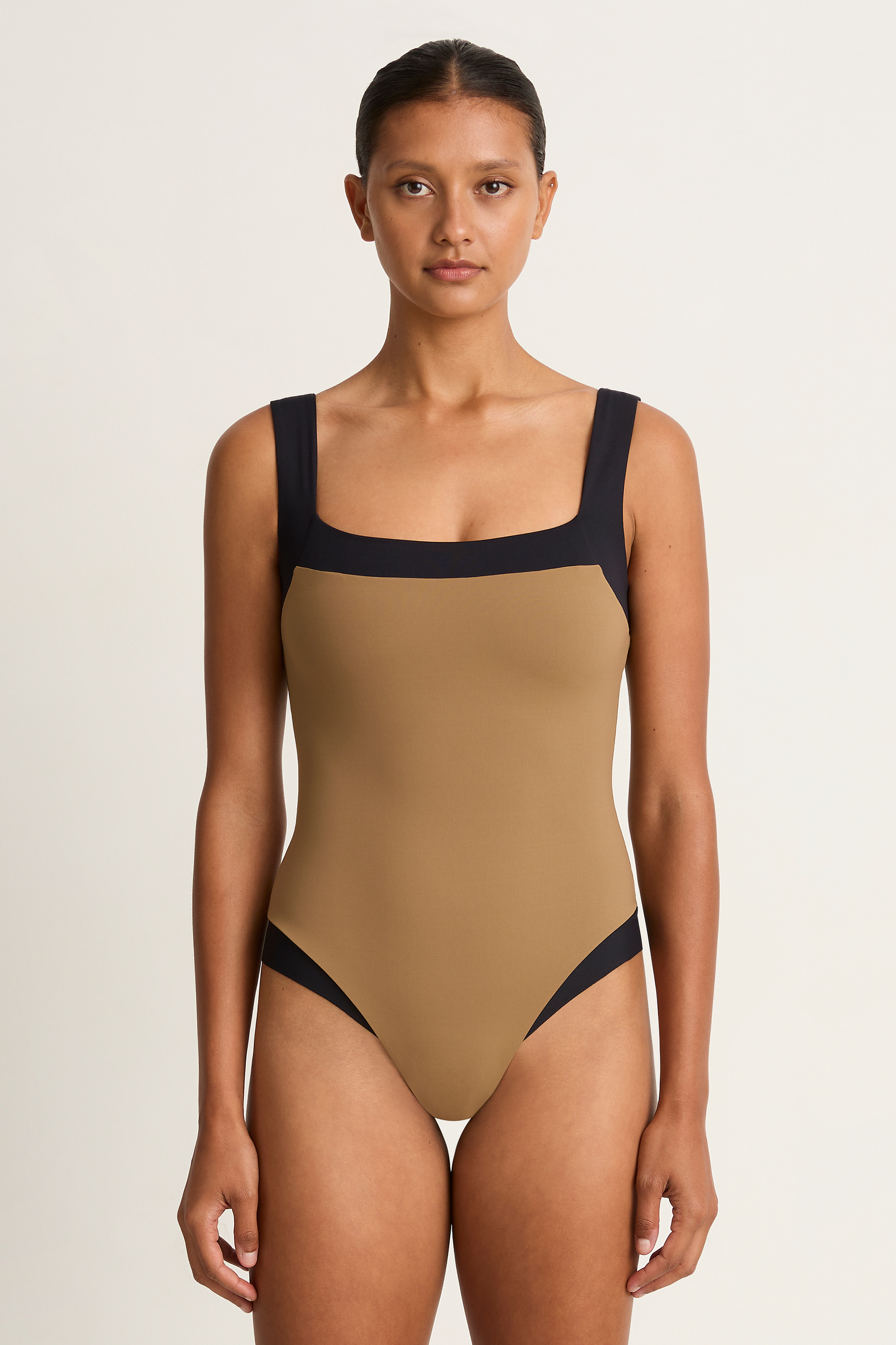 （New) Marysia swim Bianco Maillot スクエアネック水着 Bianco Maillot – Marysia