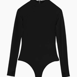 MIKOH Gato Long Sleeve Bodysuit - Noir