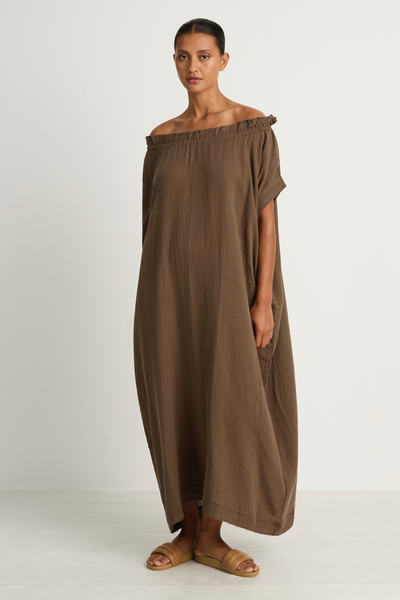 MILANO LAME DAY DRESS ブラウン MILANO LAME DAY DRESS ブラウン マイシャウティー milano lame day