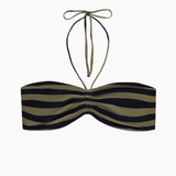 MIKOH Odette Bandeau Halter Top - Monoi Stripe