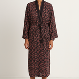 Natalie Martin Diane Smoking Jacket - Fleur-De-Lis Black