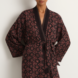 Natalie Martin Diane Smoking Jacket - Fleur-De-Lis Black