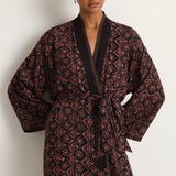 Natalie Martin Diane Smoking Jacket - Fleur-De-Lis Black