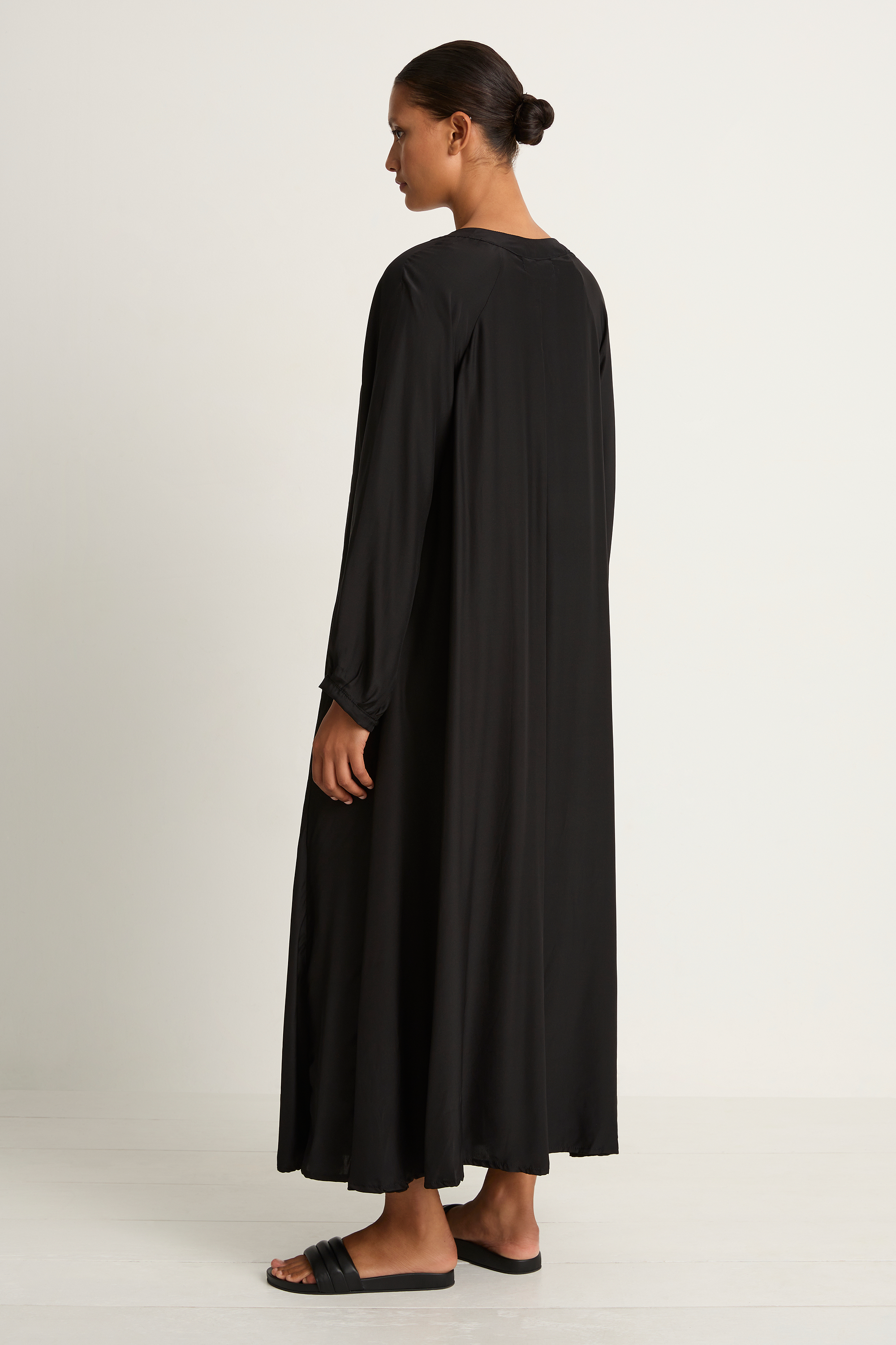 Natalie Martin Silk Fiore Maxi - Black