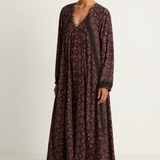 Natalie Martin Fiore Maxi - Fleur-De-Lis Black