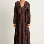 Natalie Martin Fiore Maxi - Fleur-De-Lis Black