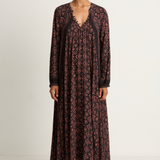 Natalie Martin Fiore Maxi - Fleur-De-Lis Black