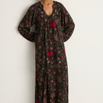 Natalie Martin Silk Fiore Maxi - Lehua Black