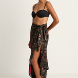 Natalie Martin Sarong - Lehua Print Black