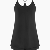Olivia Von Halle Bella Camisole Set - Jet Black