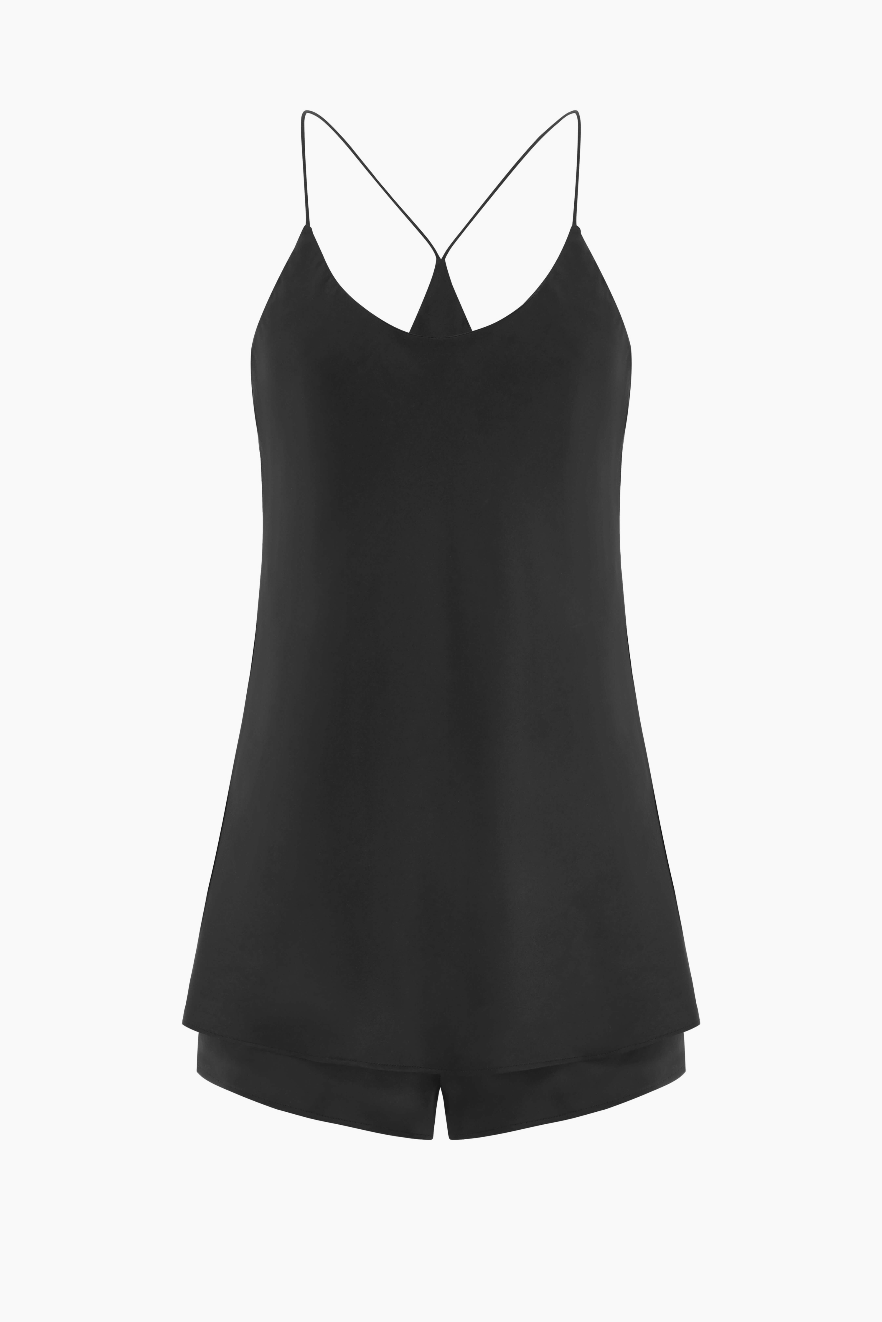 Olivia Von Halle Bella Camisole Set - Jet Black