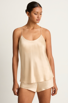 Olivia Von Halle Bella Camisole Set - Caramel