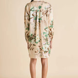 Olivia Von Halle Celeste Cream Floral Nightshirt - Tirtoff