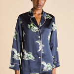 Olivia Von Halle Lila Silk Pajamas - Caspian