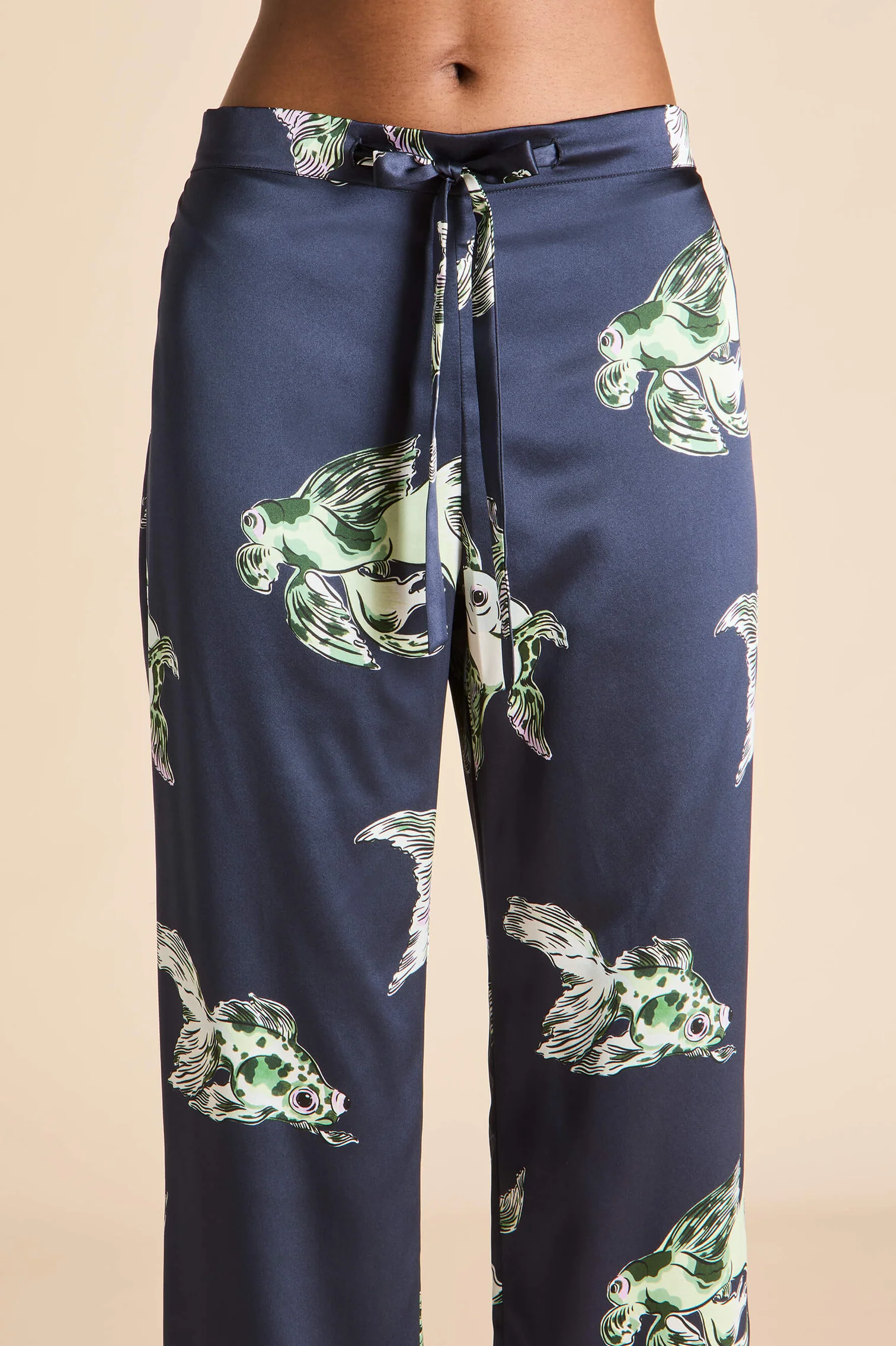 Olivia Von Halle Lila Silk Pajamas - Caspian