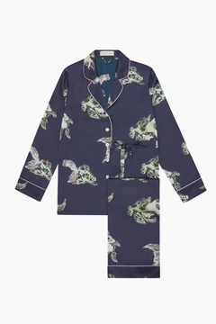 Olivia Von Halle Lila Silk Pajamas - Caspian