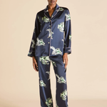 Olivia Von Halle Lila Silk Pajamas - Caspian