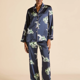 Olivia Von Halle Lila Silk Pajamas - Caspian