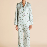 Olivia Von Halle Lila Silk Pajamas - Cowrie