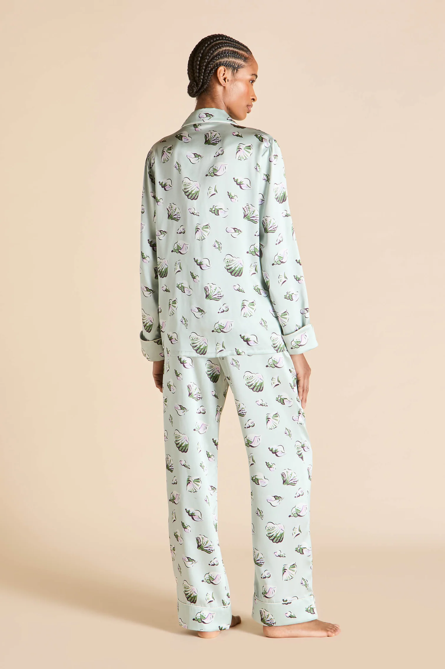 Olivia Von Halle Lila Silk Pajamas - Cowrie