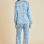 Olivia Von Halle Lila Silk Pajamas - Poseidon